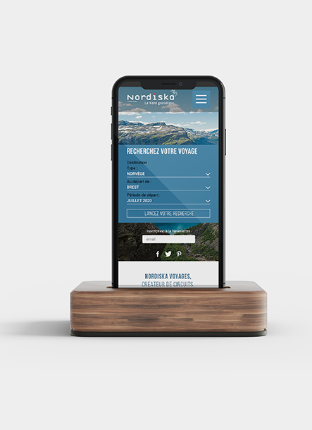 Tour opérator numéro 1 français en matière de voyages sur la scandinavie. Nordiska méritait une refonte totale de son site de vente en ligne